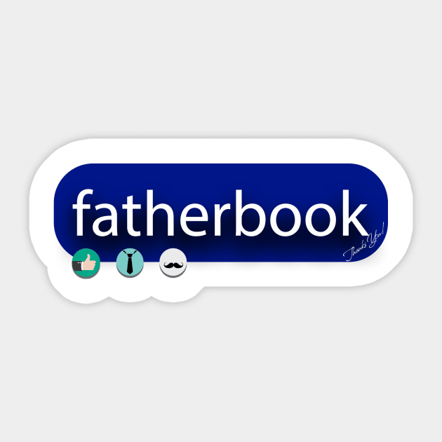 FatherBook Sticker by JamesBRO